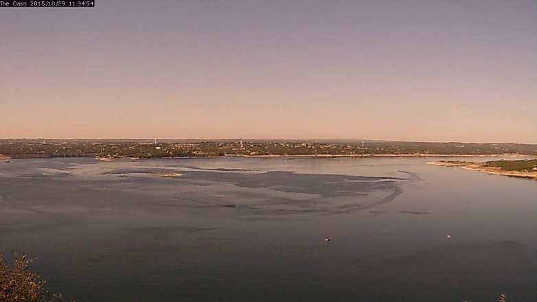 Lake Travis webcam, October 29, 2015 10:40 AM CT