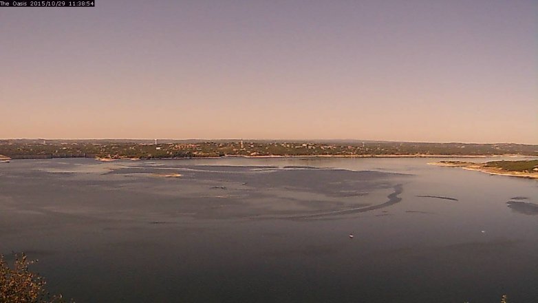 Lake Travis webcam, October 29, 2015 10:45 AM CT