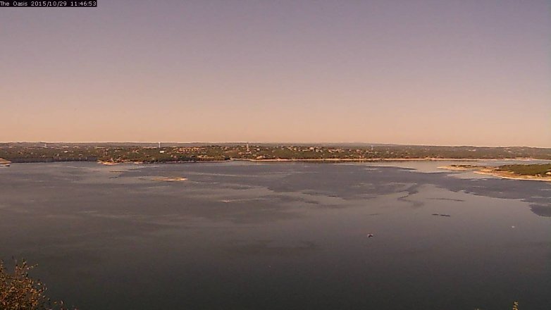 Lake Travis webcam, October 29, 2015 10:55 AM CT