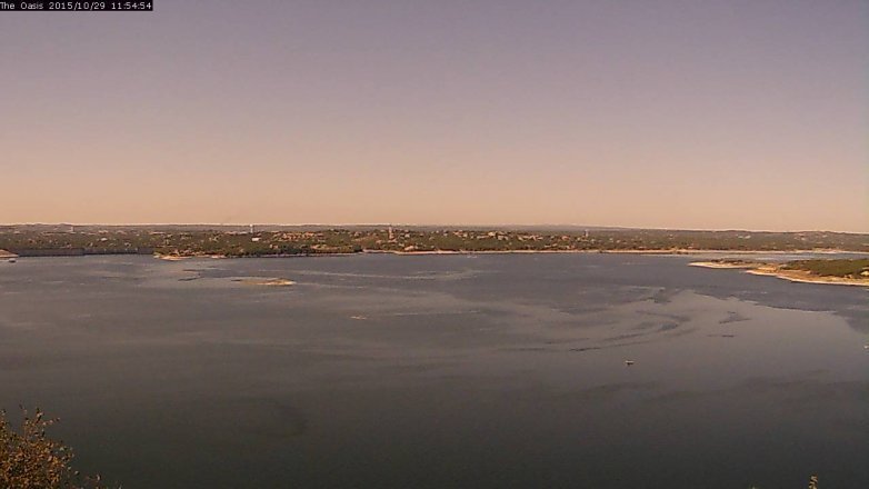 Lake Travis webcam, October 29, 2015 11:00 AM CT