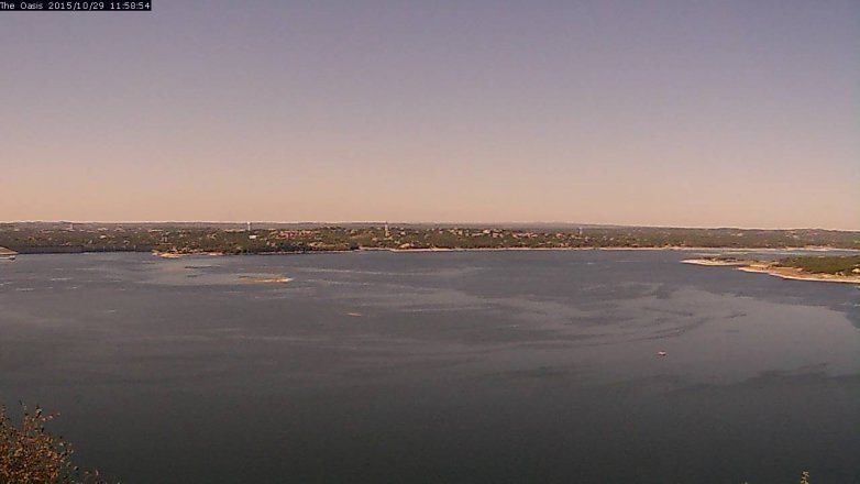Lake Travis webcam, October 29, 2015 11:05 AM CT