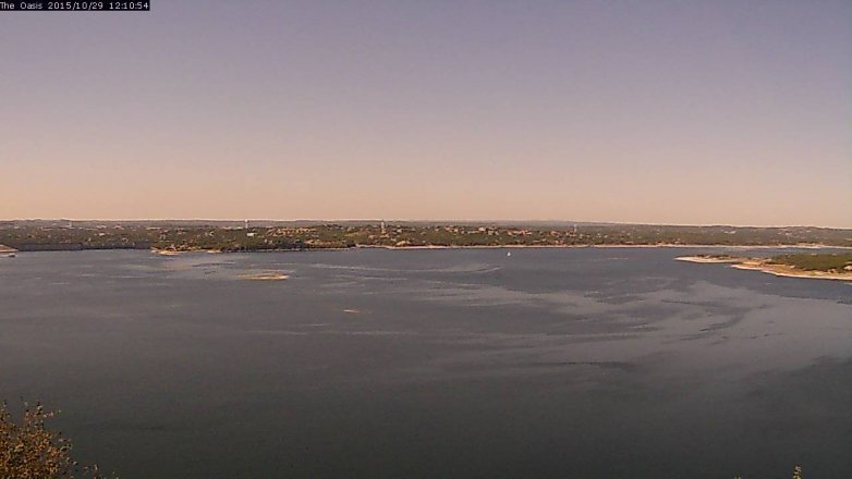 Lake Travis webcam, October 29, 2015 11:15 AM CT