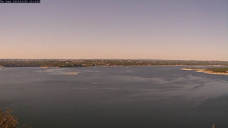 Lake Travis webcam, October 29, 2015 11:20 AM CT