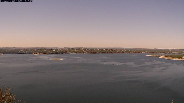 Lake Travis webcam, October 29, 2015 11:25 AM CT