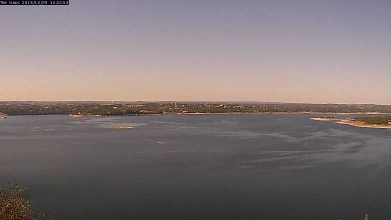 Lake Travis webcam, October 29, 2015 11:30 AM CT