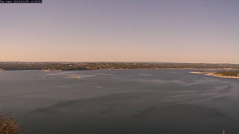 Lake Travis webcam, October 29, 2015 11:35 AM CT