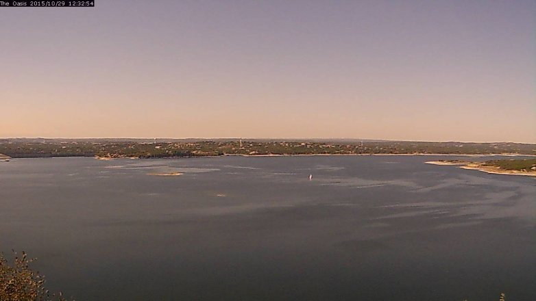Lake Travis webcam, October 29, 2015 11:40 AM CT