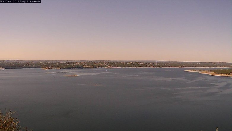 Lake Travis webcam, October 29, 2015 11:45 AM CT