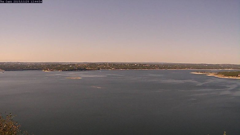 Lake Travis webcam, October 29, 2015 11:50 AM CT