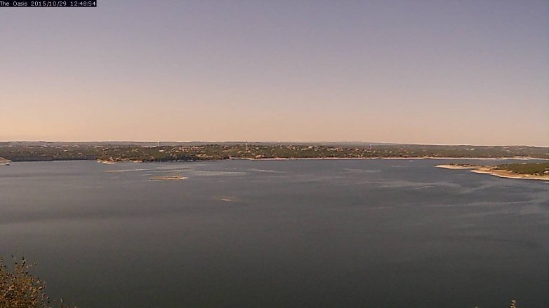 Lake Travis webcam, October 29, 2015 11:55 AM CT