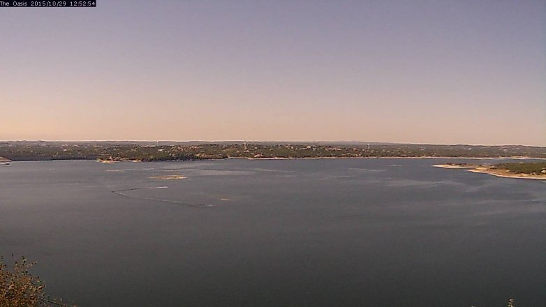 Lake Travis webcam, October 29, 2015 12:00 PM CT
