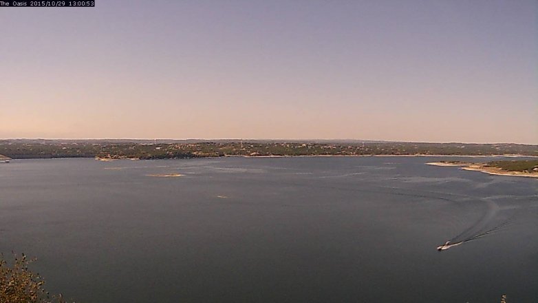 Lake Travis webcam, October 29, 2015 12:05 PM CT