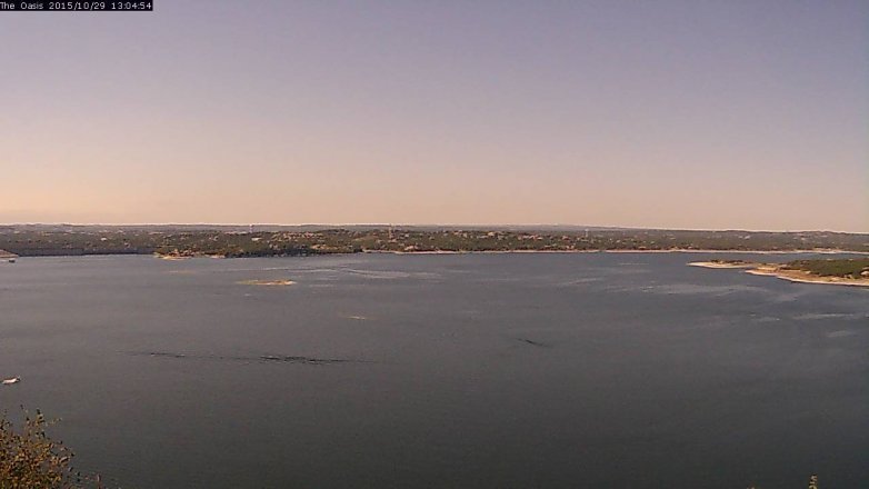 Lake Travis webcam, October 29, 2015 12:10 PM CT