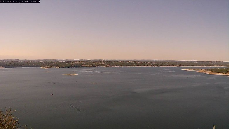 Lake Travis webcam, October 29, 2015 12:15 PM CT