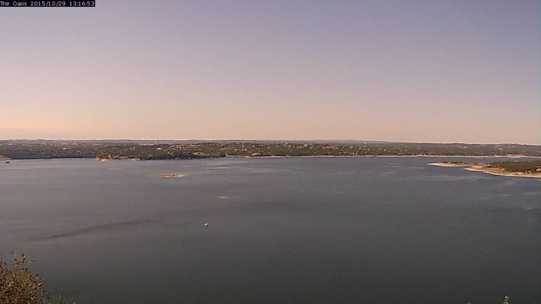 Lake Travis webcam, October 29, 2015 12:20 PM CT