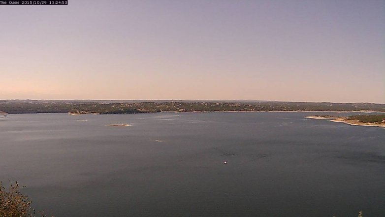 Lake Travis webcam, October 29, 2015 12:30 PM CT