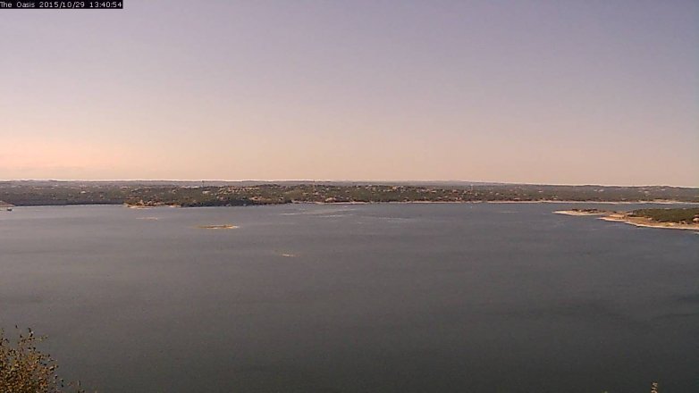 Lake Travis webcam, October 29, 2015 12:45 PM CT