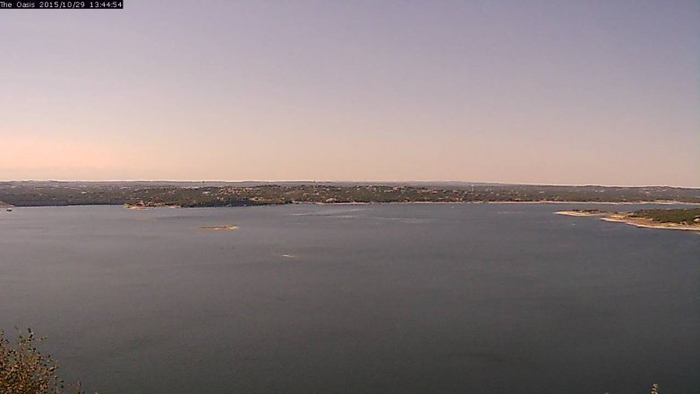 Lake Travis webcam, October 29, 2015 12:50 PM CT