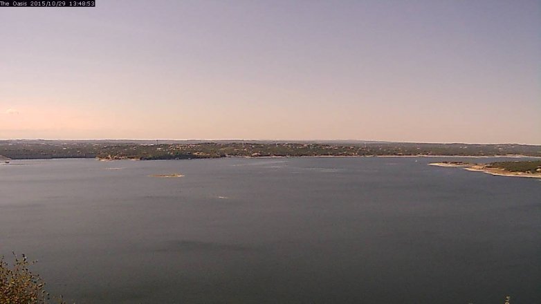 Lake Travis webcam, October 29, 2015 12:55 PM CT
