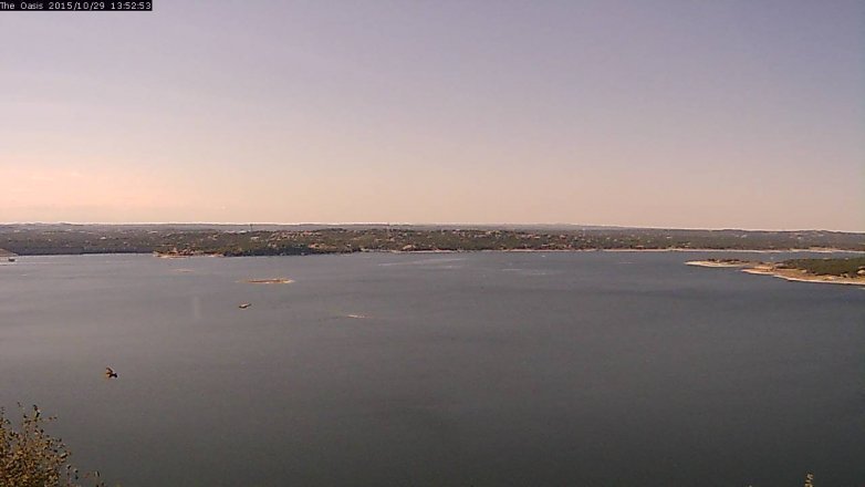 Lake Travis webcam, October 29, 2015 1:00 PM CT