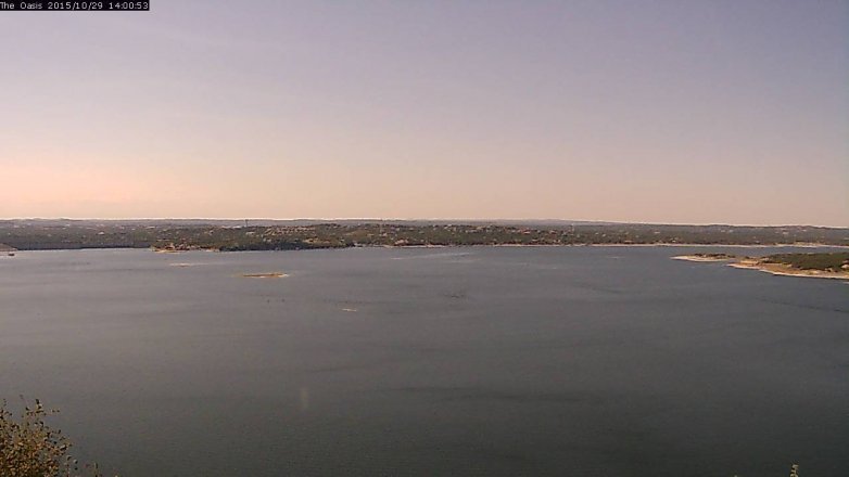 Lake Travis webcam, October 29, 2015 1:05 PM CT