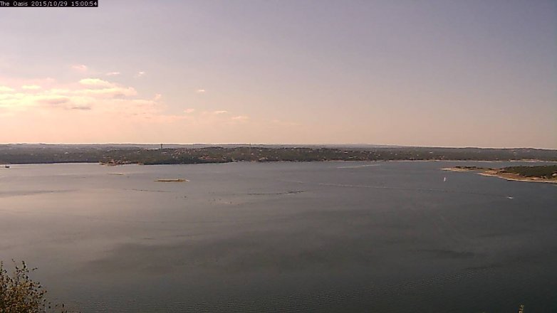 Lake Travis webcam, October 29, 2015 2:05 PM CT