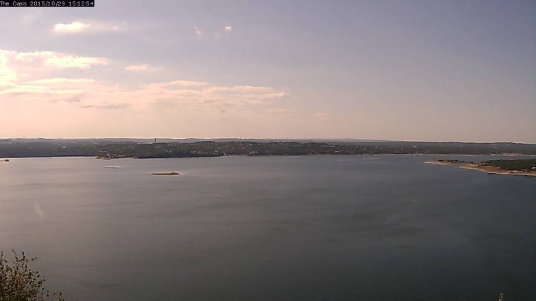 Lake Travis webcam, October 29, 2015 2:20 PM CT