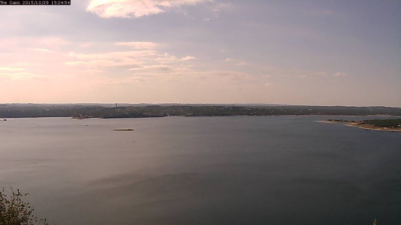 Lake Travis webcam, October 29, 2015 2:30 PM CT