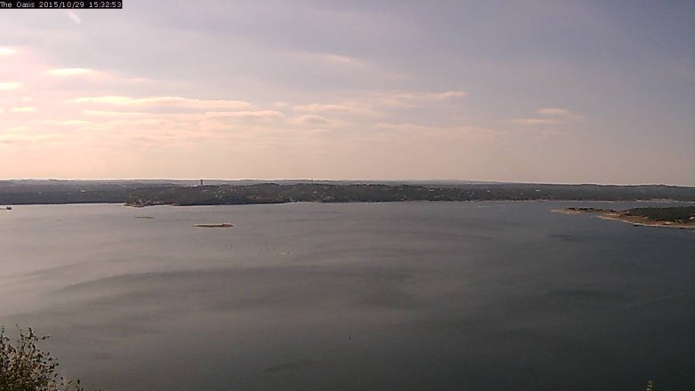 Lake Travis webcam, October 29, 2015 2:40 PM CT