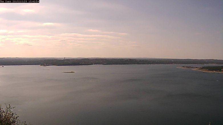 Lake Travis webcam, October 29, 2015 2:45 PM CT