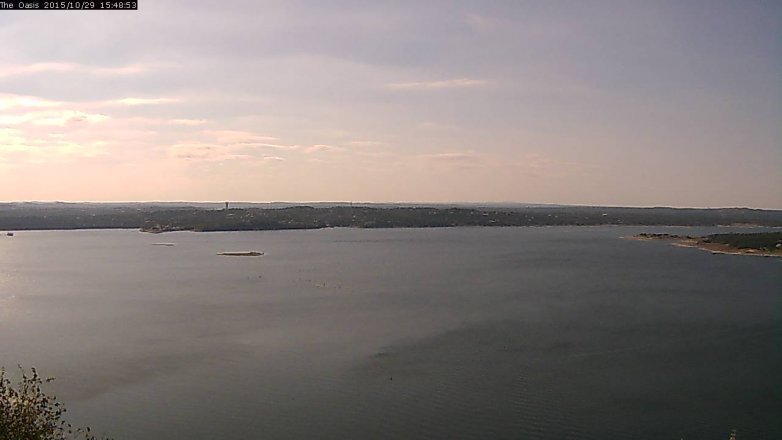 Lake Travis webcam, October 29, 2015 2:55 PM CT