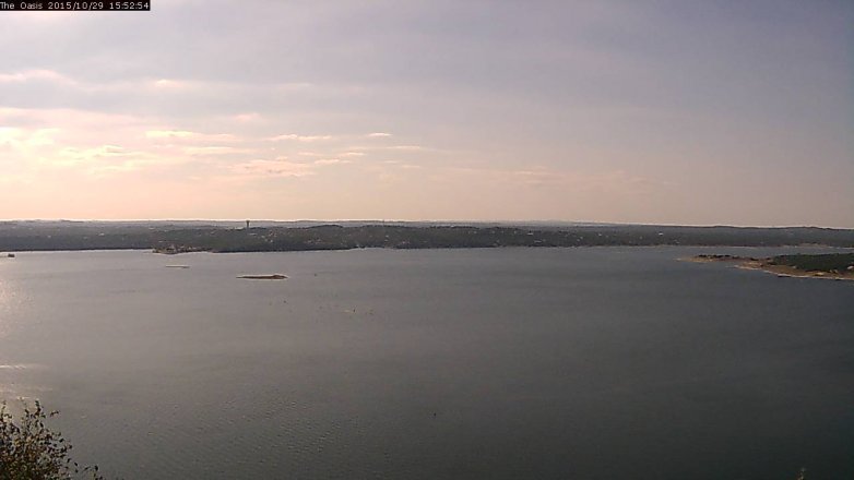 Lake Travis webcam, October 29, 2015 3:00 PM CT