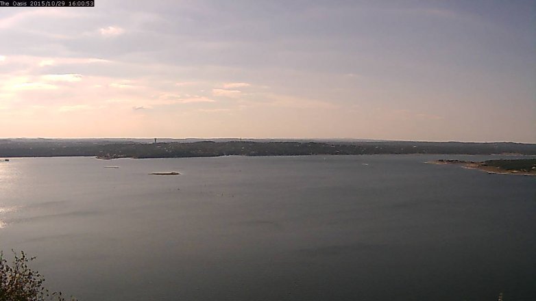 Lake Travis webcam, October 29, 2015 3:05 PM CT
