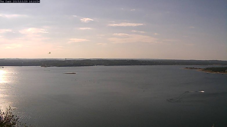 Lake Travis webcam, October 29, 2015 3:20 PM CT