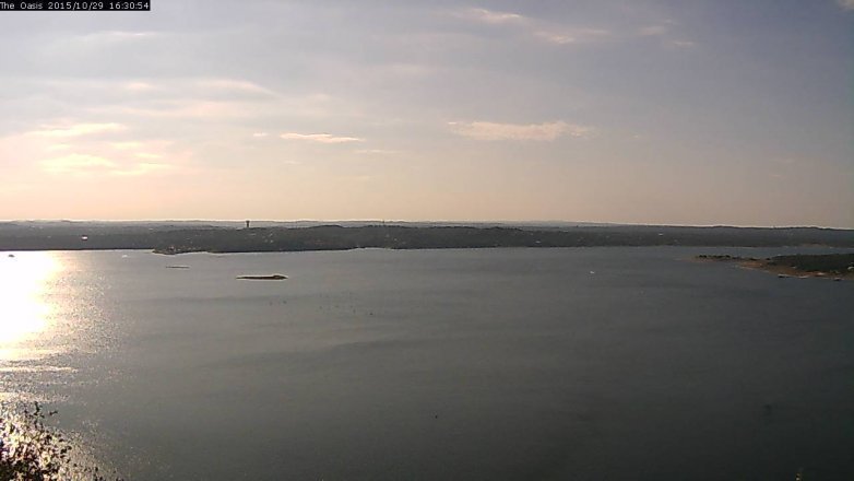 Lake Travis webcam, October 29, 2015 3:35 PM CT