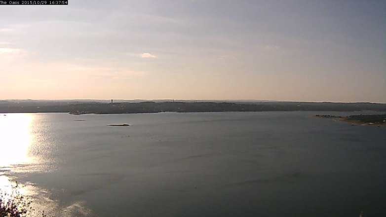 Lake Travis webcam, October 29, 2015 3:45 PM CT