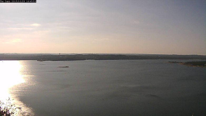 Lake Travis webcam, October 29, 2015 3:55 PM CT