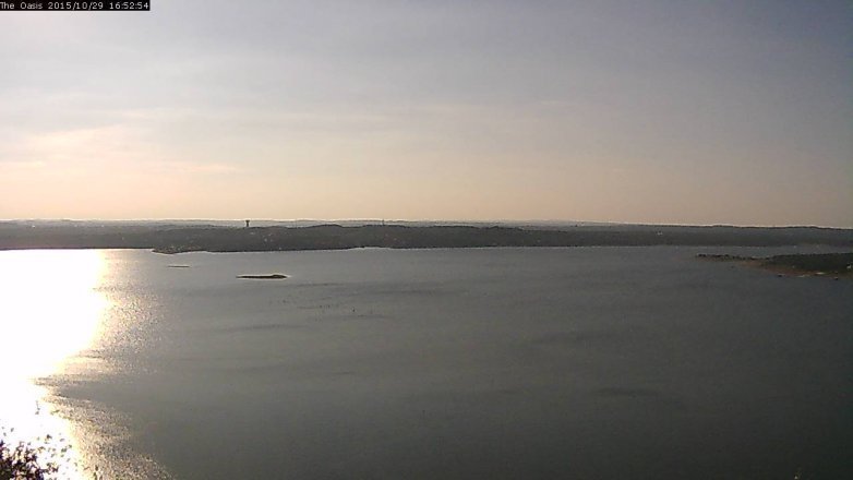 Lake Travis webcam, October 29, 2015 4:00 PM CT
