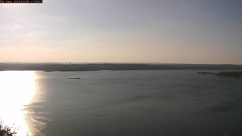 Lake Travis webcam, October 29, 2015 4:05 PM CT