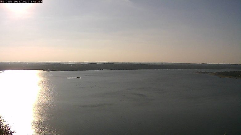 Lake Travis webcam, October 29, 2015 4:20 PM CT