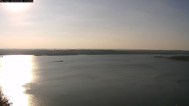 Lake Travis webcam, October 29, 2015 4:25 PM CT