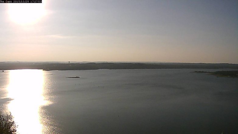Lake Travis webcam, October 29, 2015 4:35 PM CT