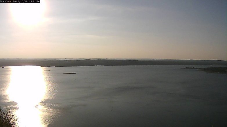 Lake Travis webcam, October 29, 2015 4:40 PM CT