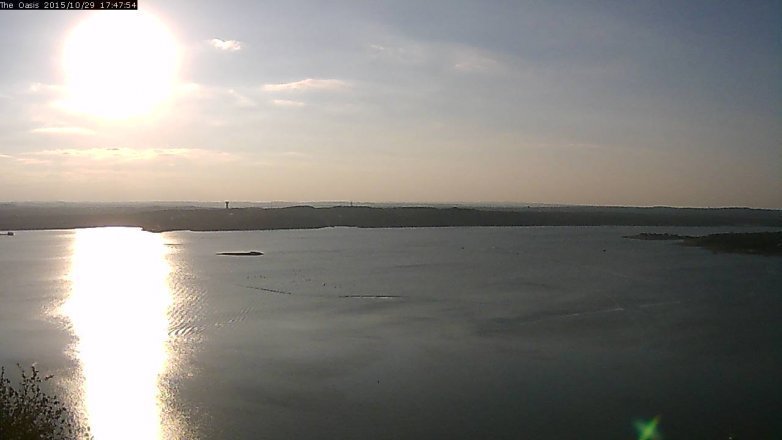 Lake Travis webcam, October 29, 2015 4:55 PM CT