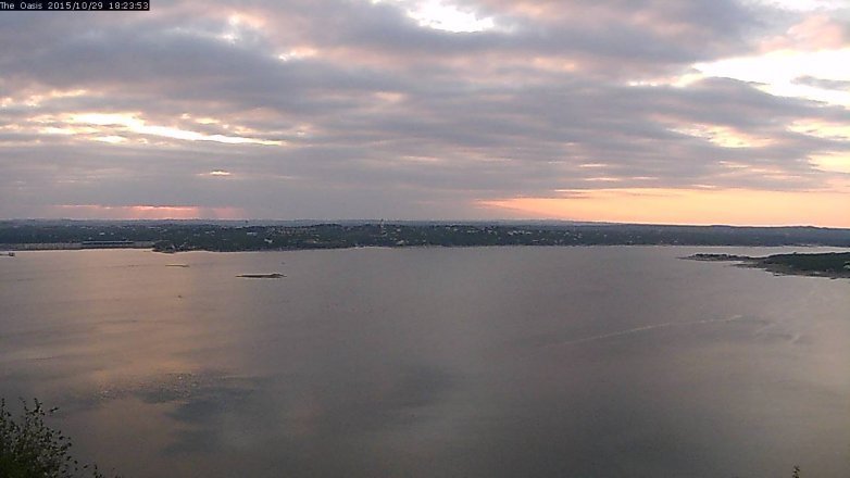 Lake Travis webcam, October 29, 2015 5:30 PM CT