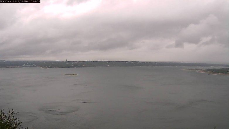 Lake Travis webcam, October 30, 2015 9:15 AM CT