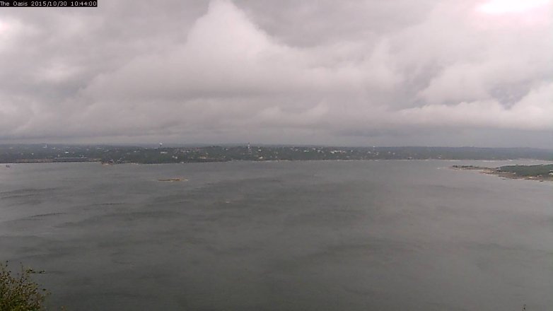 Lake Travis webcam, October 30, 2015 9:50 AM CT