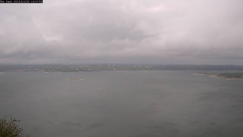Lake Travis webcam, October 30, 2015 9:55 AM CT