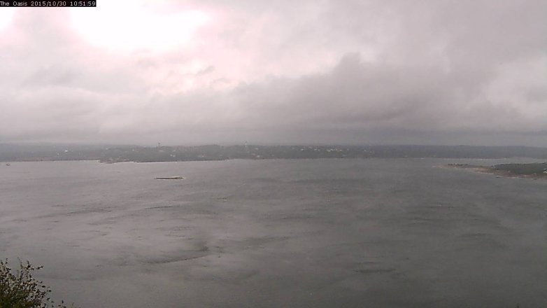 Lake Travis webcam, October 30, 2015 10:00 AM CT