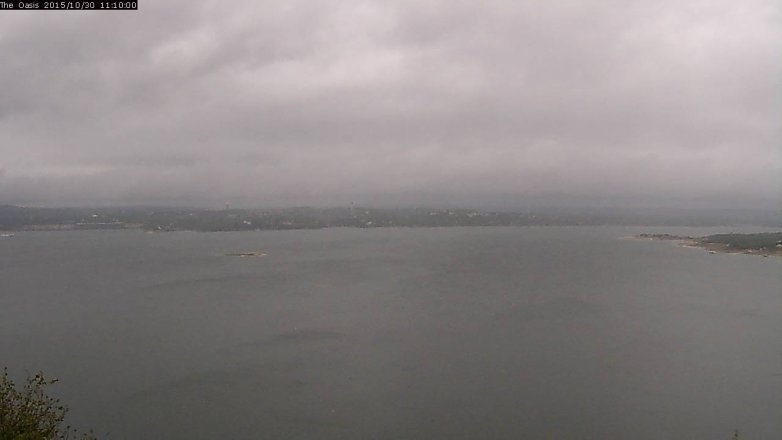 Lake Travis webcam, October 30, 2015 10:15 AM CT